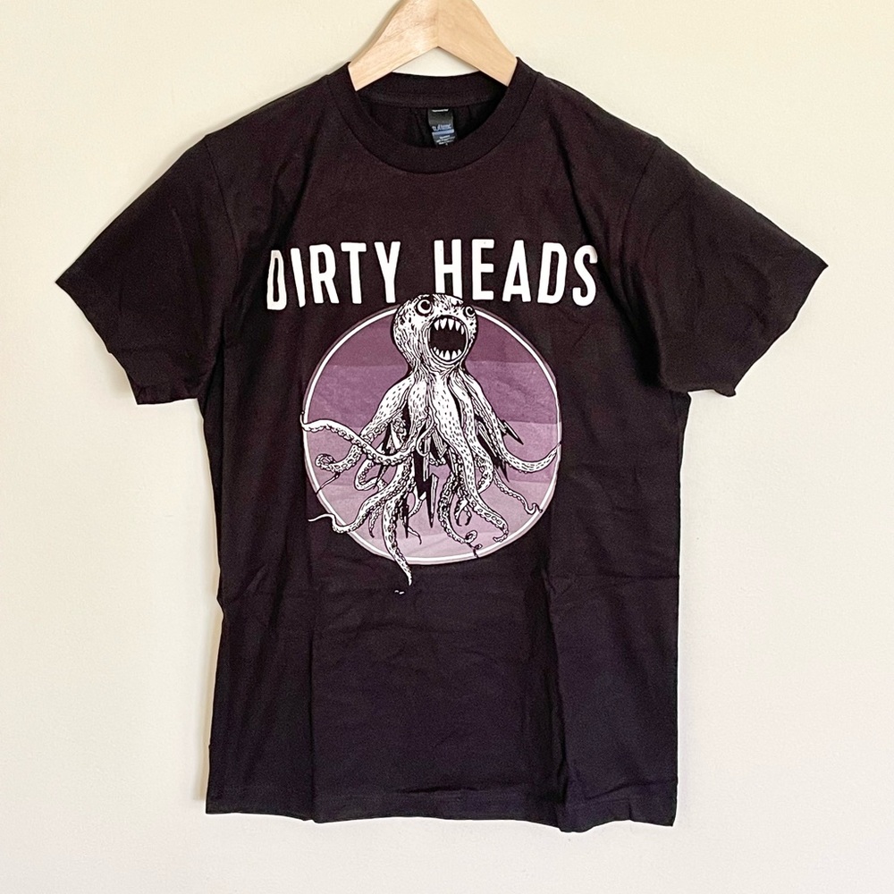 NEW RARE The Dirty Heads Original Octopus Tour Black Concert T Shirt Adult Small - Picture 2 of 9